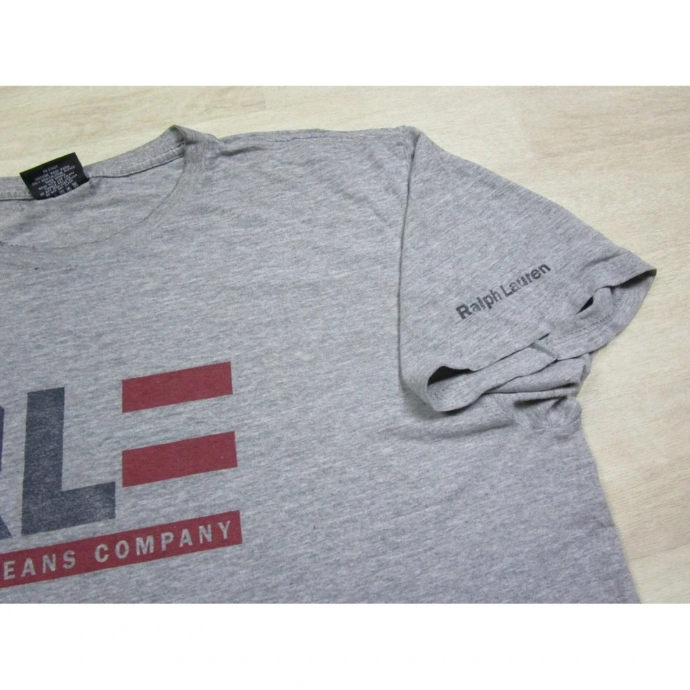 Vintage 90s Polo Jeans Company Ralph Lauren Logo T Shirt Adult (XL) Gray Men's